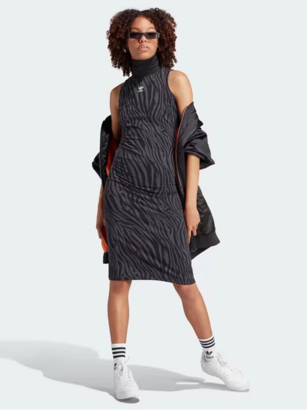 Adidas Originals Allover Zebra Animal Print Dress Size XL NWT